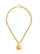 Chanel Pre-owned 1980s Chanel Round Logo Pendant - Metallic