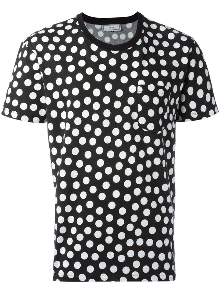 Ami Alexandre Mattiussi Dot Print T-shirt - Black