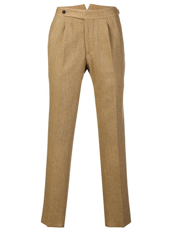The Gigi Slim-fitted Trousers - Brown