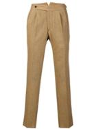 The Gigi Slim-fitted Trousers - Brown