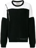 Maison Mihara Yasuhiro Color Blocked Sweater - Black