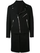 Neil Barrett Zip-detail Coat - Black