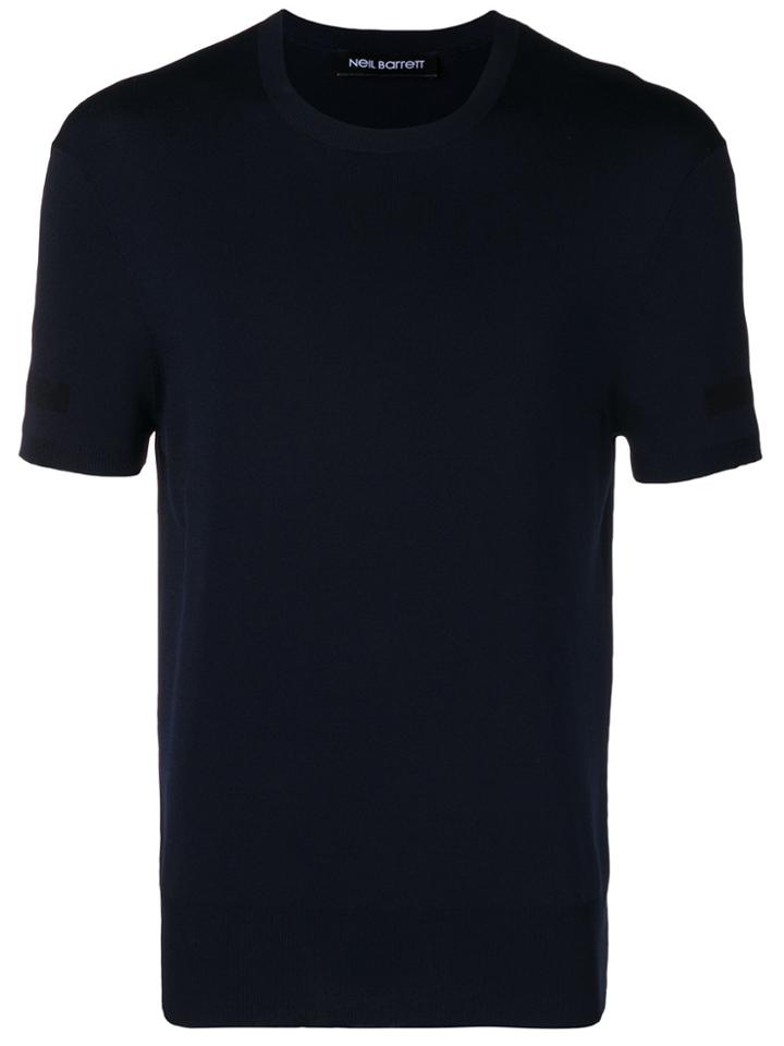 Neil Barrett Classic Crew Neck T-shirt - Blue