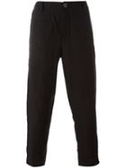 Ziggy Chen Loose Fit Tailored Pants, Men's, Size: 48, Black, Linen/flax