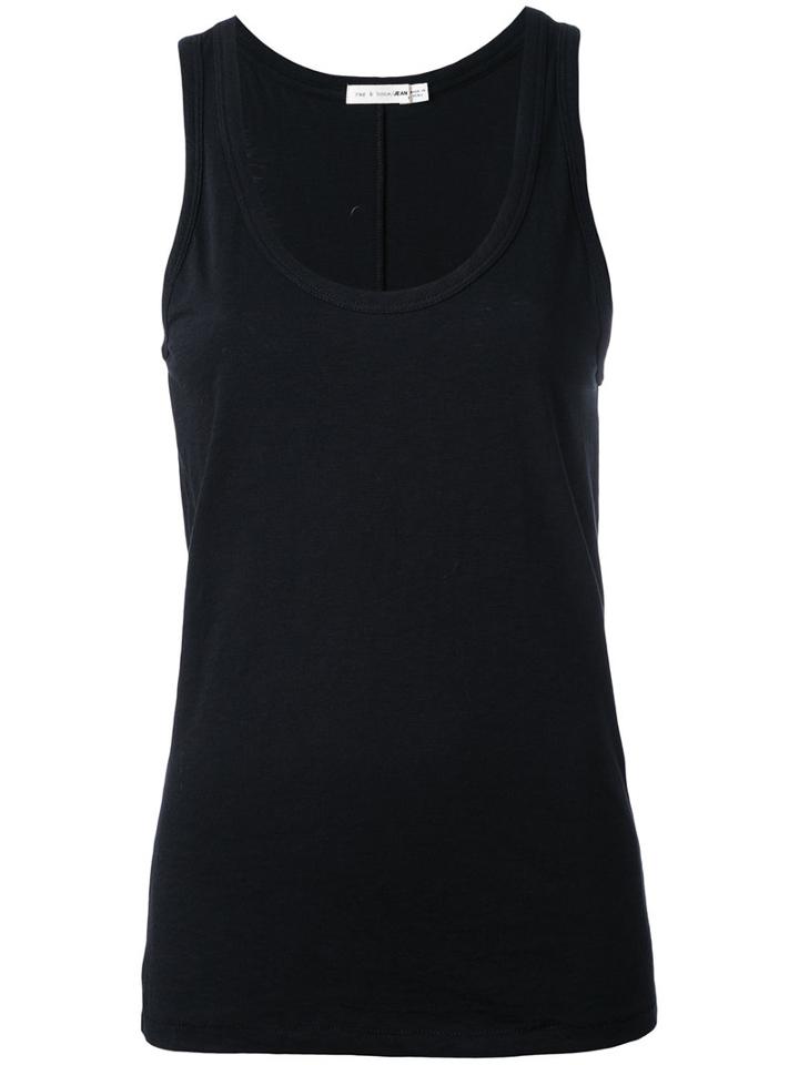 Rag & Bone - Classic Tank Top - Women - Cotton - M, Black, Cotton