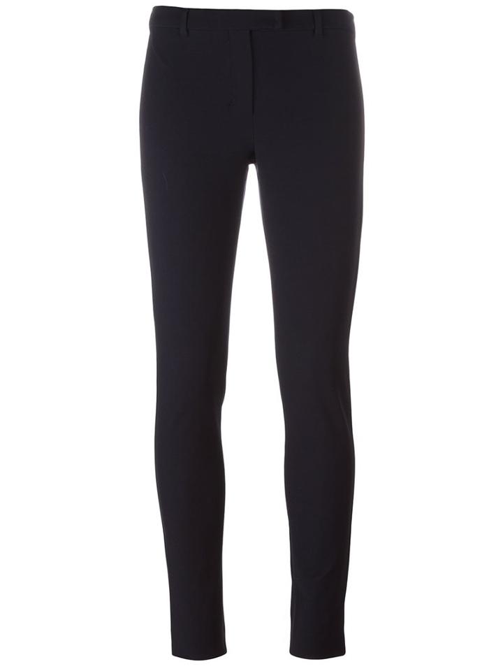 's Max Mara Skinny Fit Trousers, Women's, Size: 40, Blue, Cotton/polyamide/spandex/elastane