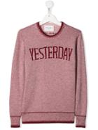 Alberta Ferretti Kids Teen Yesterday Lamé Jumper - Pink