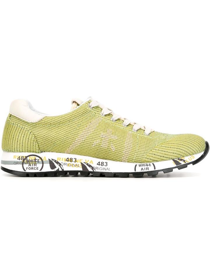 Premiata Lucy Sneakers, Women's, Size: 39, Green, Leather/nylon/calf Leather/foam Rubber