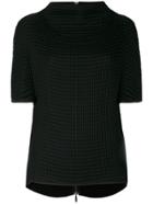 Masnada Rear Zipped Sweater - Black