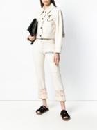 Hyein Seo Cropped Trucker Jacket - White