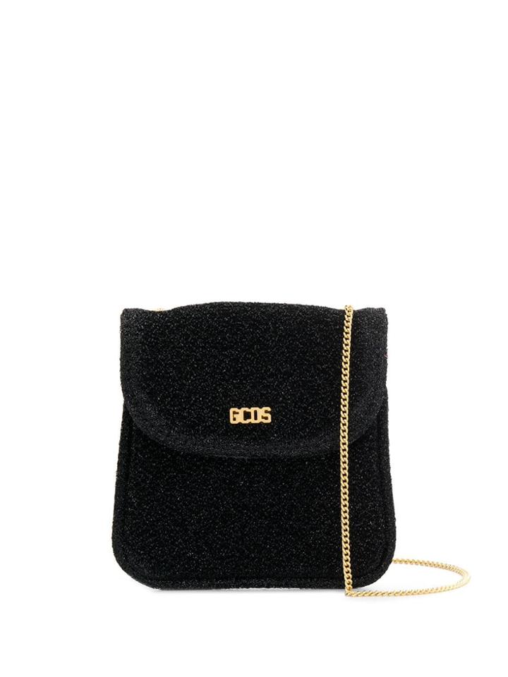 Gcds Sparkly Knit Mini Bag - Black