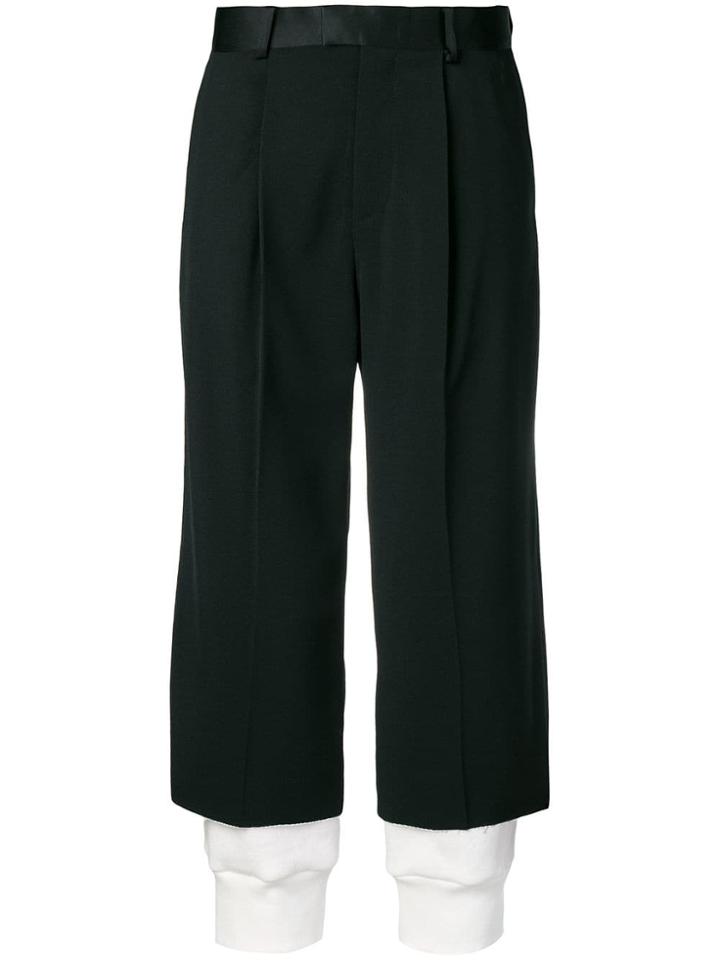 Undercover Double Layer Effect Trousers - Black