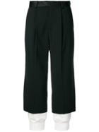 Undercover Double Layer Effect Trousers - Black