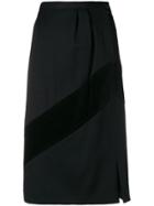 Valentino Vintage 1980's Straight Skirt - Black