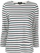 A.p.c. Long-sleeve Striped T-shirt - White