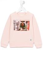 American Outfitters Kids Beach Print Sweatshirt, Girl's, Size: 10 Yrs, Pink/purple