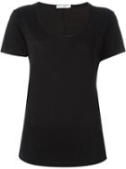 Rag & Bone Scoop Neck T-shirt, Women's, Size: S, Black, Cotton