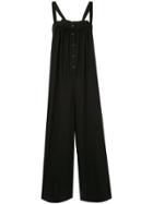 Tomorrowland Oversized Wide-leg Overalls - Black