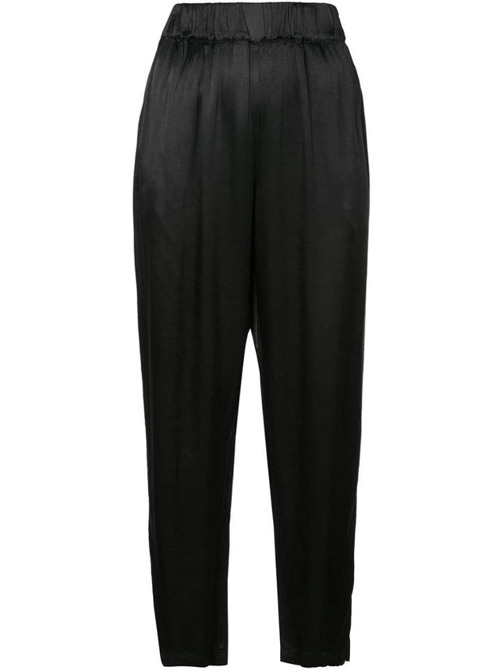 Raquel Allegra Satin Trousers - Black
