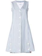 Thom Browne Bar Stripe A-line Vest Dress - Black