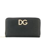 Dolce & Gabbana Zip Around Wallet - Black