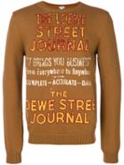 Loewe - Slogan Embroidered Sweater - Men - Cotton/polyamide - Xl, Brown, Cotton/polyamide