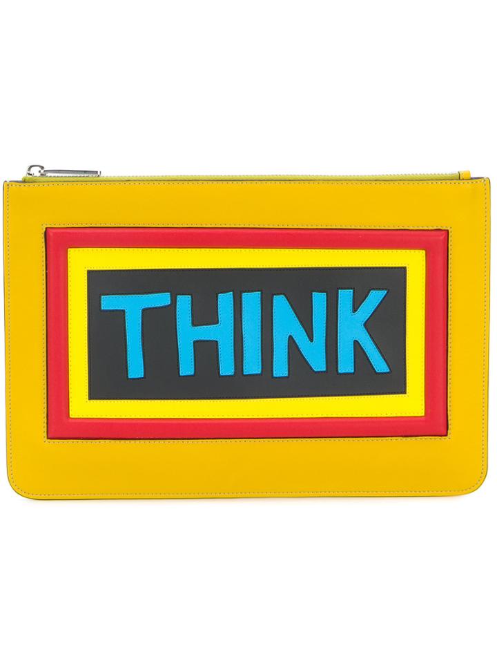Fendi Think Pouch - Yellow & Orange