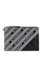 Givenchy Emblem Medium Clutch - Black