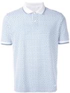 Prada Star Print Polo Shirt, Men's, Size: Xl, White, Cotton