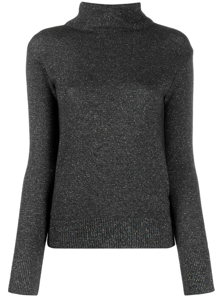 Etro Speckle-effect Roll Neck Jumper - Grey