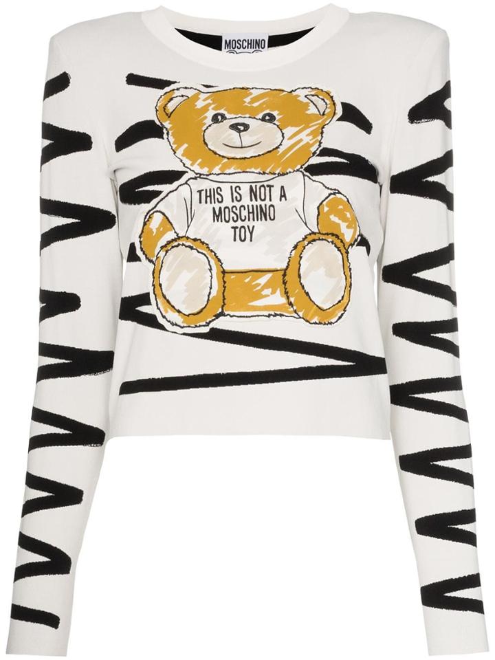Moschino Teddy Printed Top - White
