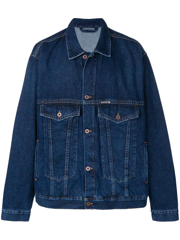 Off-white Oversize Denim Jacket - Blue