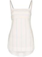 Lee Mathews Madox Stripe Cami Top - White