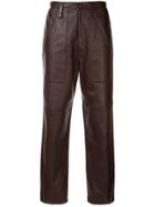 Bassike Stitch Detail Trousers - Red