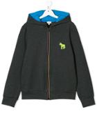 Paul Smith Junior Teen Logo Embroidered Hoodie - Grey