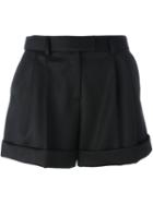Boutique Moschino Tailored Shorts, Women's, Size: 38, Black, Virgin Wool