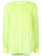 Ermanno Scervino Floral Lace Oversized Shirt - Yellow