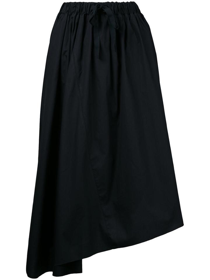 Astraet - Asymmetric Skirt - Women - Cotton - 1, Black, Cotton