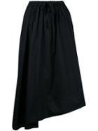 Astraet - Asymmetric Skirt - Women - Cotton - 1, Black, Cotton