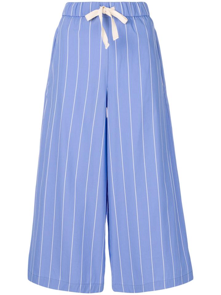 Erika Cavallini Pinstripe Culottes - Blue