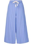 Erika Cavallini Pinstripe Culottes - Blue