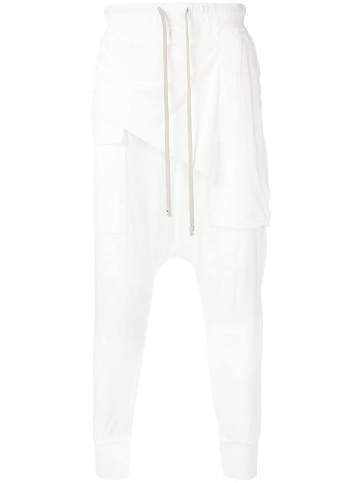 Rick Owens Drkshdw Drop Crotch Trousers - White