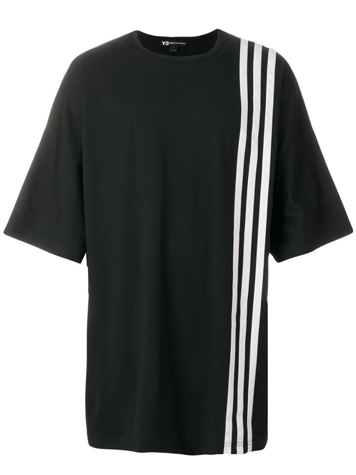 Y-3 Stripe Detail T-shirt - Black