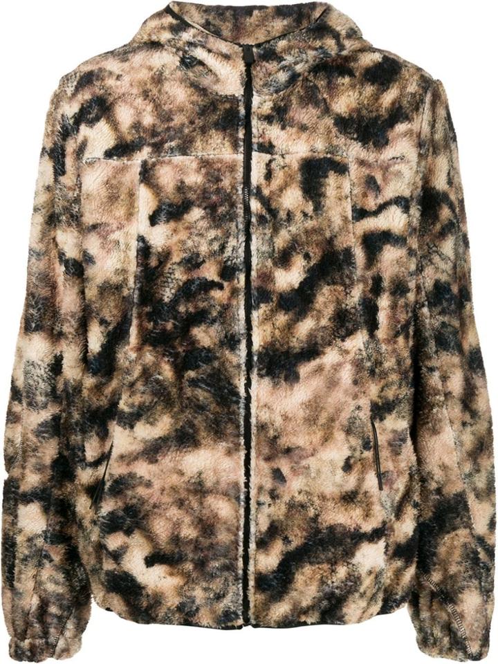 1017 Alyx 9sm Camouflage Print Zip-up Hoodie - Brown