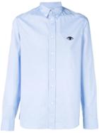 Kenzo Eye Embroidered Button Down Shirt - Blue
