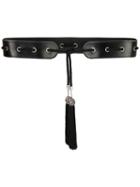 Saint Laurent - Fringe-tassel Belt - Women - Leather - 75, Black, Leather