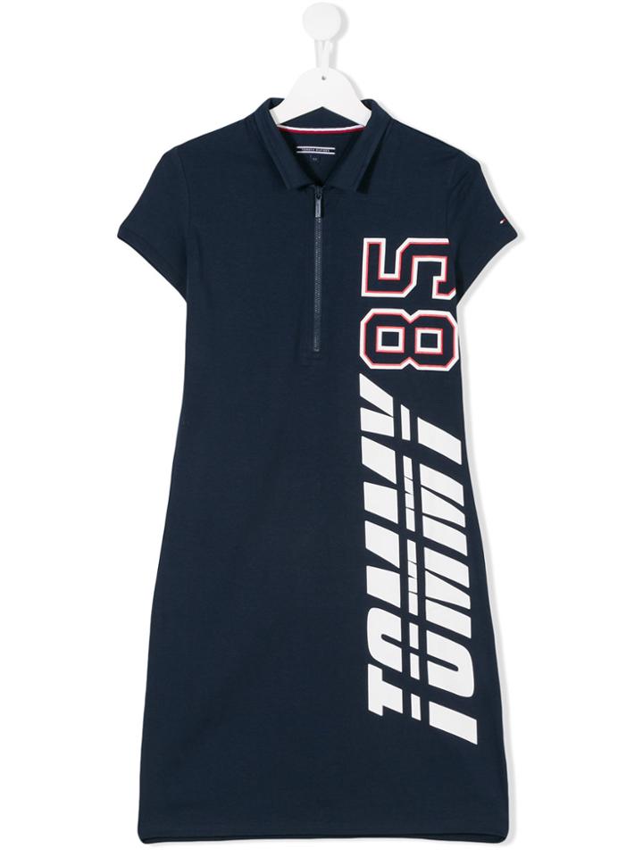 Tommy Hilfiger Junior Teen Branded Polo Dress - Blue