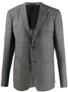 Z Zegna Single-breasted Blazer - Black