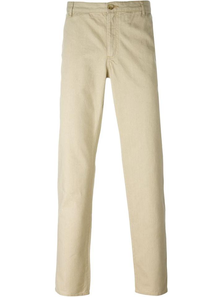 A.p.c. Straight Leg Chinos, Men's, Size: 34, Nude/neutrals, Cotton