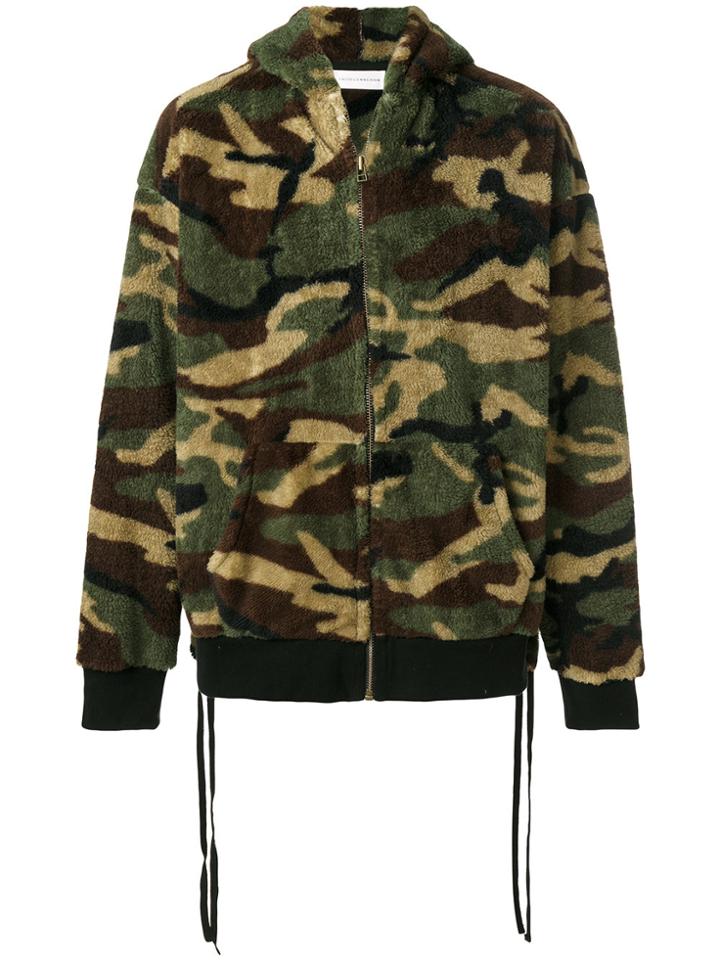 Faith Connexion Hooded Camouflage Jacket - Multicolour